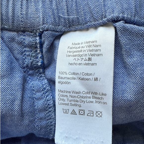 J.Crew 7'' Lounge Short in Broken-in Oxford Cloth in Raincoat Blue Size Medium - Picture 7 of 8